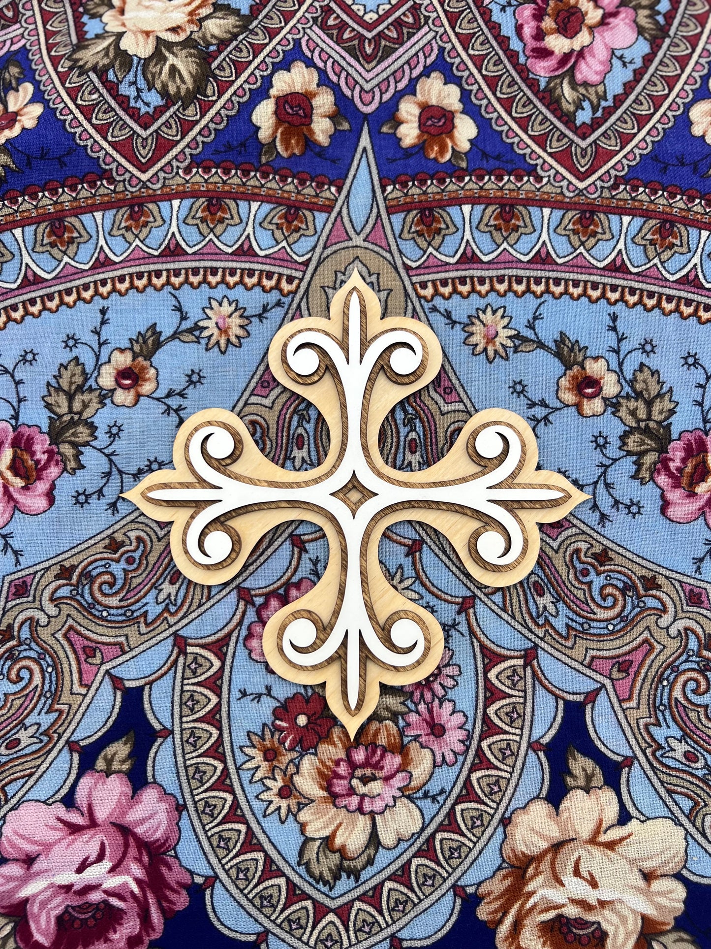 Greek Style Orthodox Cross | 3 laser-cut layers