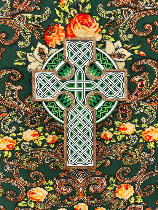 Celtic Style Five-Layer Cross