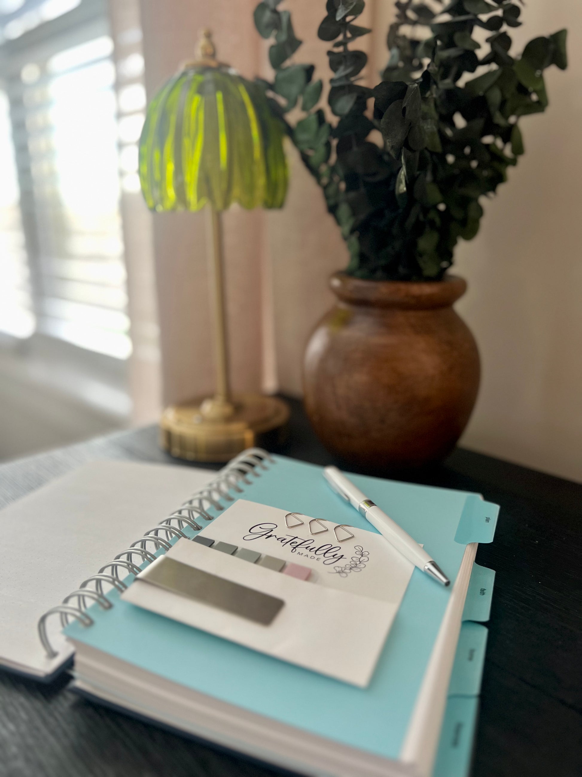 the year - a navy, spiral Orthodox undated life planner with four tabs of resources for organizing your days, keeping your faith close, maintaining your home and knowing where your finances stand - all at your fingertips.
if you preorder, you will receive priority shipping and planner accessories for free.