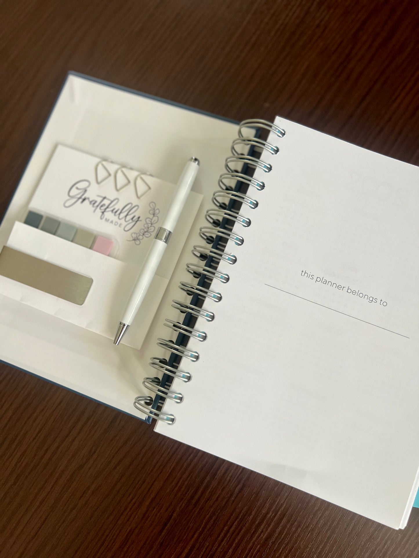 a glimpse inside the cover of the year - a navy, spiral Orthodox undated life planner with four tabs of resources for organizing your days, keeping your faith close, maintaining your home and knowing where your finances stand - all at your fingertips.
if you preorder, you will receive priority shipping and planner accessories for free.