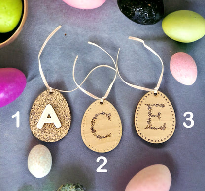 Easter Tag | Floral Initials