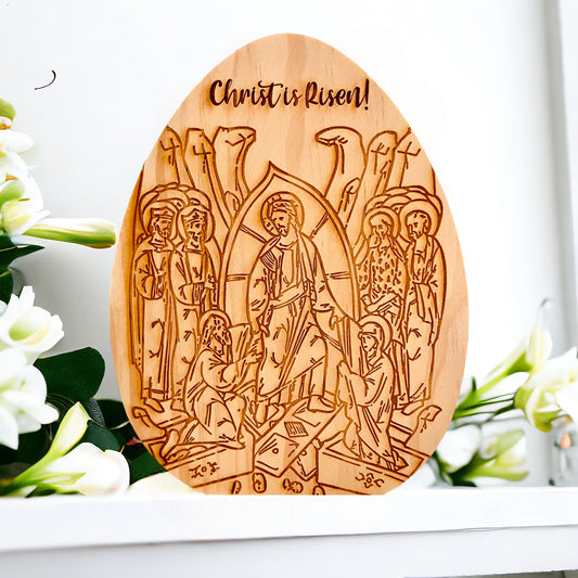 Resurrection Wooden Plaque | Christ is Risen or Христосъ Воскресе!