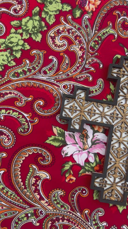 Jerusalem Style Orthodox Cross | 3 laser-cut layers
