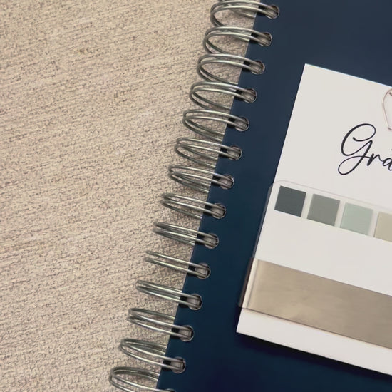a video showing the front cover of the year - a navy, spiral Orthodox undated life planner with four tabs of resources for organizing your days, keeping your faith close, maintaining your home and knowing where your finances stand - all at your fingertips.

if you preorder, you will receive priority shipping and planner accessories for free.