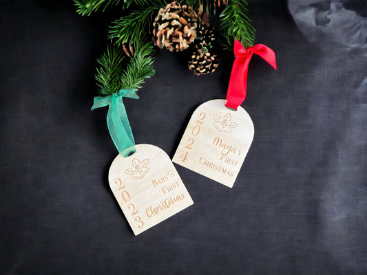 Baby's First Christmas Ornament – Customizable Keepsake