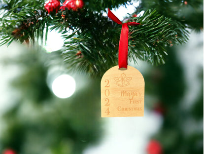 Baby's First Christmas Ornament – Customizable Keepsake